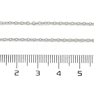 Non-Tarnish 304 Stainless Steel Cable Chains Necklace for Men Women NJEW-N050-A02-S15-1