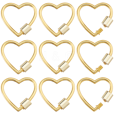10Pcs Zinc Alloy Screw Carabiner Lock Charms FIND-DC0008-30-1