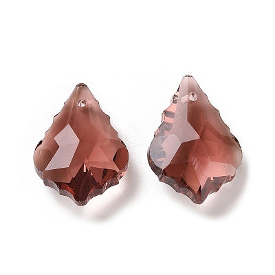 Faceted Glass Pendants GLAA-F068-C06-1
