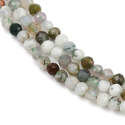 Natural Moss Agate Beads Strands G-RM2025-A33-2mm-1