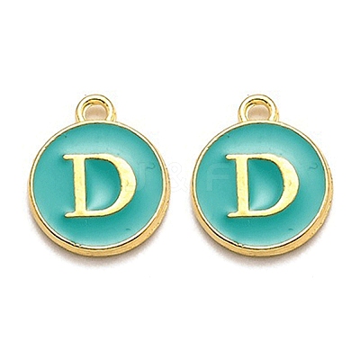 Golden Plated Alloy Enamel Charms LS-ENAM-Q437-15D-1