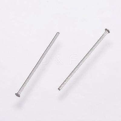 Tarnish Resistant 304 Stainless Steel Flat Head Pins STAS-K146-044-20mm-1