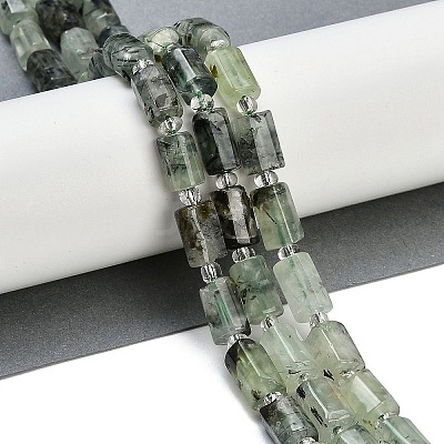 Natural Prehnite Beads Strands G-G162-D09-01-1