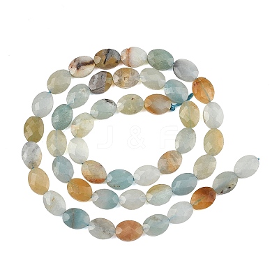 Natural Flower Amazonite Beads Strands G-H349-A01-21-1