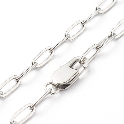 Non-Tarnish 304 Stainless Steel Cable Chain Necklaces NJEW-JN03628-03-1