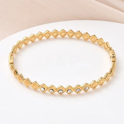 304 Stainless Steel Hinged Bangles for Women BJEW-C132-01A-G-1