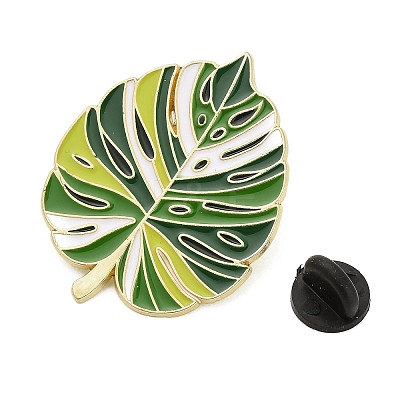 Monstera Deliciosa Enamel Pins JEWB-I060-01G-02-1
