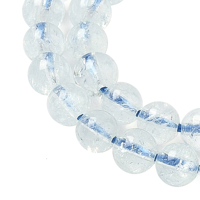 Natural Aquamarine Beads Strands G-P576-4mm-01A-1