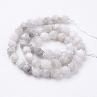 Natural White Crazy Lace Agate Beads Strands G-J376-14-8mm-1