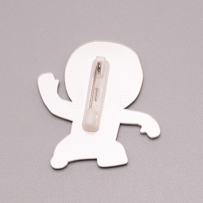Astronaut Plastic Brooch for Backpack Clothes JEWB-TAC0007-24-1