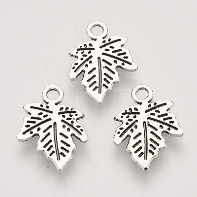 Autumn Theme Tibetan Style Alloy Pendants TIBEP-T009-16AS-RS-1