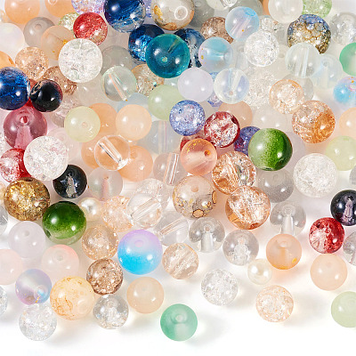 120G 8 Colors Glass Beads GLAA-TA0001-89-1