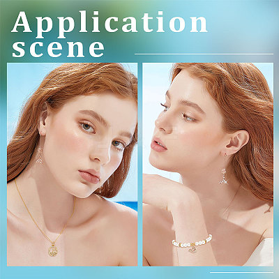 16Pcs 4 Style Ocean Theme Brass Micro Pave Clear Cubic Zirconia Charms KK-BBC0007-26-1