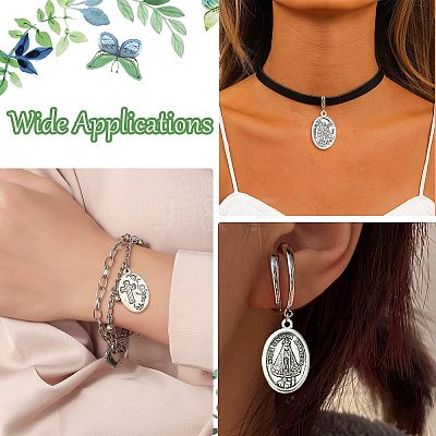 60Pcs 6 Styles Religion Tibetan Style Alloy Pendants FIND-CJ0005-79-1
