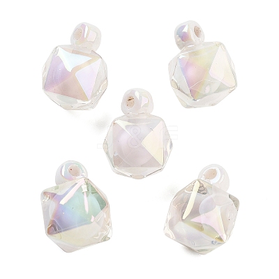 UV Plating Opaque Acrylic Pendants OACR-S142-03C-1