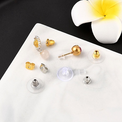 Plastic/Rubber/Iron/Brass Ear Nuts DIY-YW0012-87-1