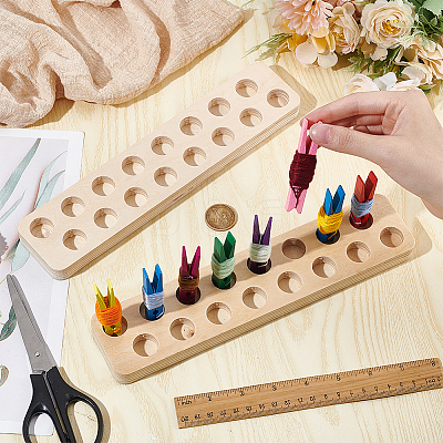Wood Clip Floss Holder FIND-WH0290-74B-1