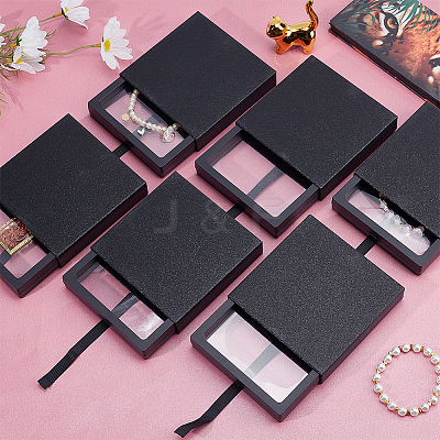 Starry Sky Pattern Cardboard Boxes CON-WH0087-40B-1