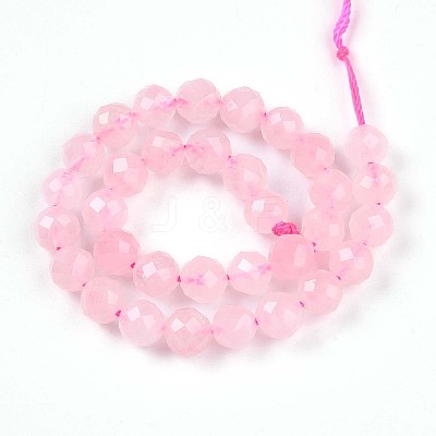 Natural Madagascar Rose Quartz Beads Strands G-S345-6mm-34-1