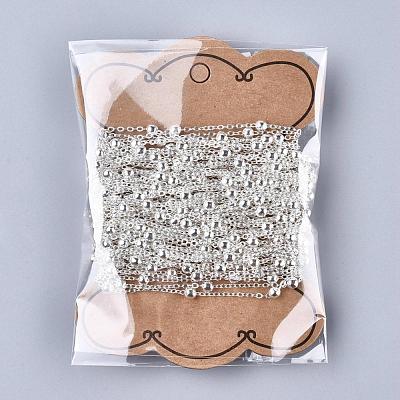 Brass Flat Oval Cable Chains X-CHC018Y-S-1