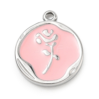 304 Stainless Steel Enamel Pendants SA-CBA8A4A-04A-P-1