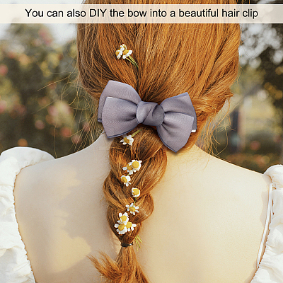 AHADEMAKER 12Pcs 6 Colors Handmade Organza Bowknot DIY-GA0004-84-1