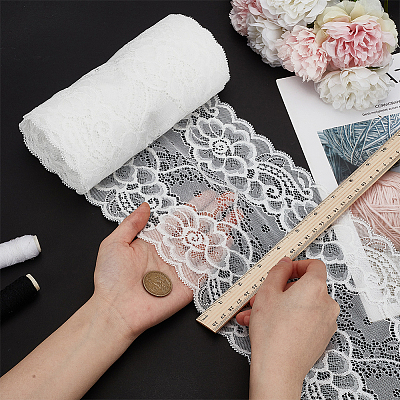 10 Yards Nylon Elastic Lace Trim OCOR-FG0002-66B-1