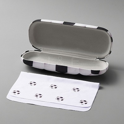 Creative Imitation Leather Eye Glasses Case AJEW-WH0033-41B-1