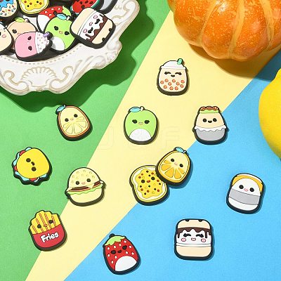 40Pcs 20 Styles Cute PVC Plastic Cabochons KY-CJ0001-66-1