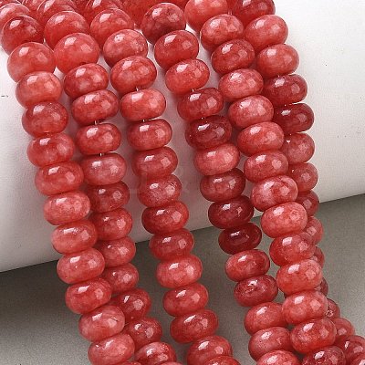 Dyed Natural White Jade Beads Strands GG-CBA9281-A18-5x8mm-1