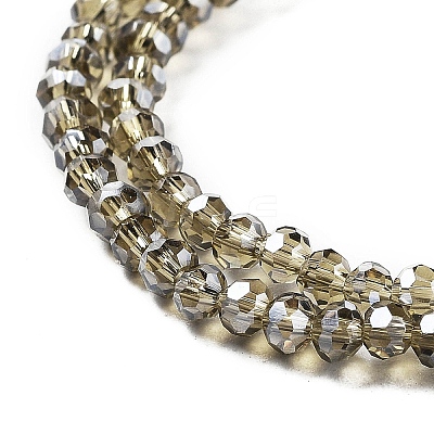 Electroplate Transparent Glass Beads Strands EGLA-A035-T3mm-A16-1
