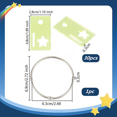 Acrylic Bobbins DIY-OC0012-78C-1