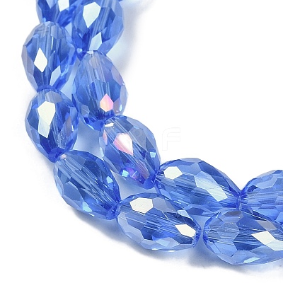 Transparent Electroplate Glass Beads Strands EGLA-N013-T4mm-B10-1