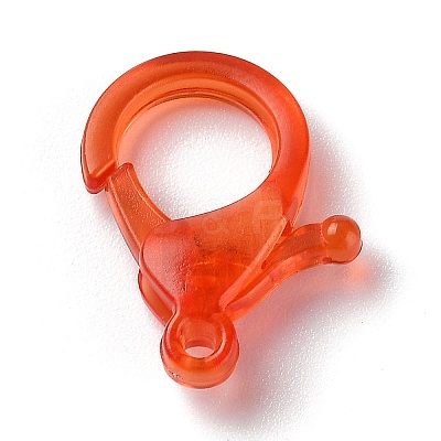 Transparent Plastic Lobster CLaw Clasps KY-H005-A11-1