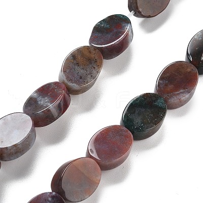 Natural Dyed & Heated Indian Agate Beads Strands G-P559-B27-01-1