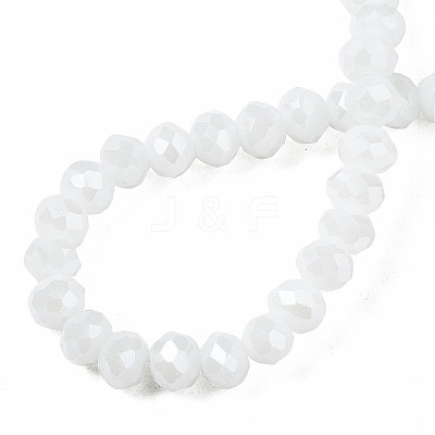 Electroplate Glass Beads Strands EGLA-A044-P8mm-A01-1