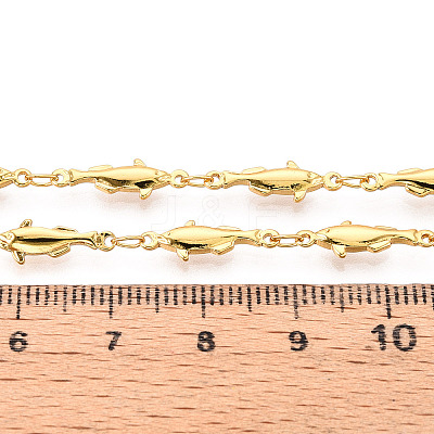 Ocean Theme Brass Fish Link Chains CHC-T017-01C-1