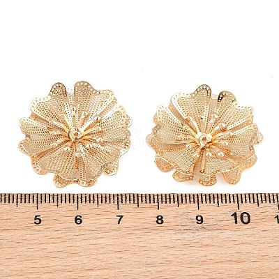 Brass Filigree Cabochons KK-CBACEE9-02A-KCG-1