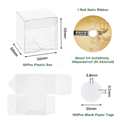 80Pcs Transparent PVC Boxs DIY-DC0002-27-1