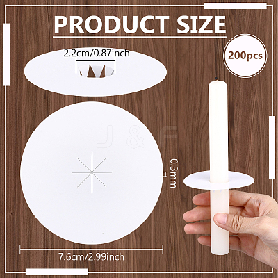 Paper Candle Dust Covers for Candle Cups DIY-BC0016-34A-01-1