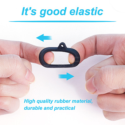 60Pcs 4 Style Silicone Pendant SIL-CP0001-06-1