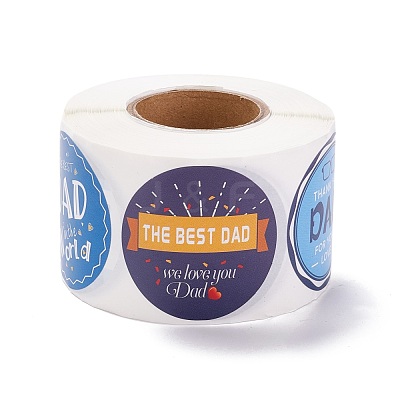Father's Day Theme Paper Stickers DIY-K038-03-1