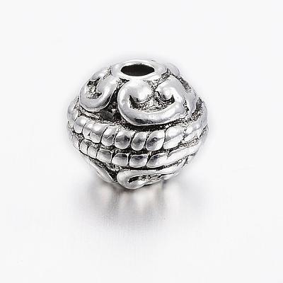 Tibetan Style Alloy Beads PALLOY-ZN2504-AS-RS-1