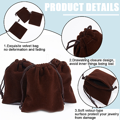 Velvet Jewelry Drawstring Gift Bags ABAG-BBC0001-10B-03-1