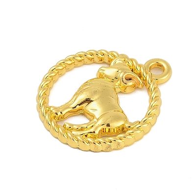 Twelve Constellations Alloy Pendants PALLOY-Q006-01H-G-1