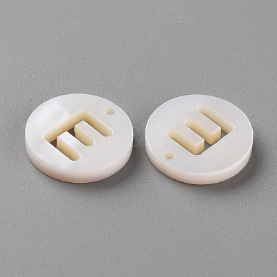 Natural Freshwater Shell Pendants SHEL-Q311-008E-1