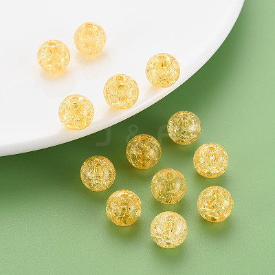 Transparent Crackle Acrylic Beads X-MACR-S373-66A-N13-1