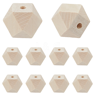36Pcs Wood Beads WOOD-SP0001-51B-1