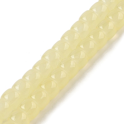 Baking Plating Glass Beads Strands X1-GLAA-H036-01F-1