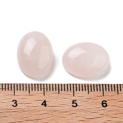 Natural Rose Quartz Cabochons G-G145-01B-38-1
